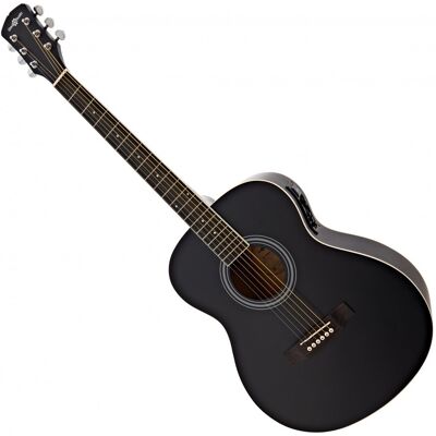 Guitrare Électro-Acoustique dÉtude Gaucher par Gear4music Noir - Publicité Guitrare Électro-Acoustique dÉtude Gaucher par Gear4music Noir - Publicité