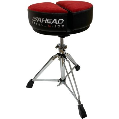 Ahead Spinal G Drum Throne - Round Red Top with 3 Leg Base - Publicité Ahead Spinal G Drum Throne - Round Red Top with 3 Leg Base - Publicité