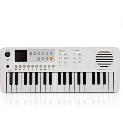 Gear4Music VISIONKEY-1 Mini Clavier Portable 37 Touches Blanc - Publicité Gear4Music VISIONKEY-1 Mini Clavier Portable 37 Touches Blanc - Publicité