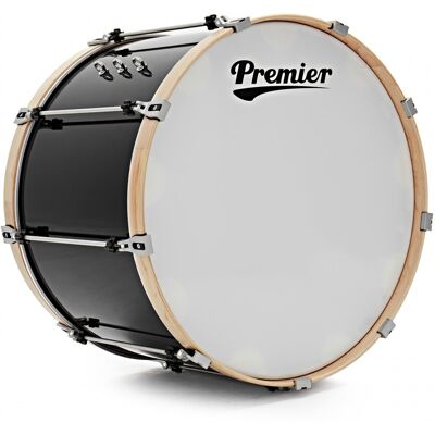 Premier Marching Professional 28” x 18” Bass Drum Ebony Black - Publicité Premier Marching Professional 28” x 18” Bass Drum Ebony Black - Publicité