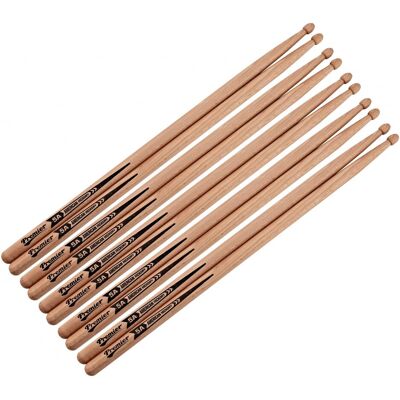 Premier Baguettes de Batterie 5A en Noyer Blanc dAmérique 5 paires - Publicité Premier Baguettes de Batterie 5A en Noyer Blanc dAmérique 5 paires - Publicité