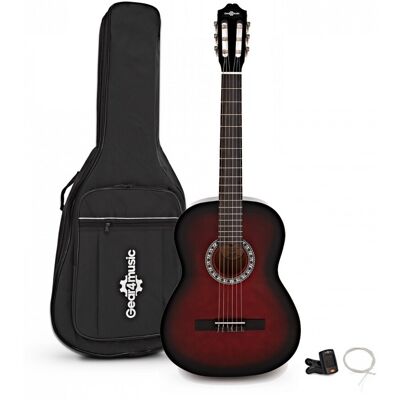 Pack avec Guitare Classique par Gear4music RedBurst - Publicité Pack avec Guitare Classique par Gear4music RedBurst - Publicité