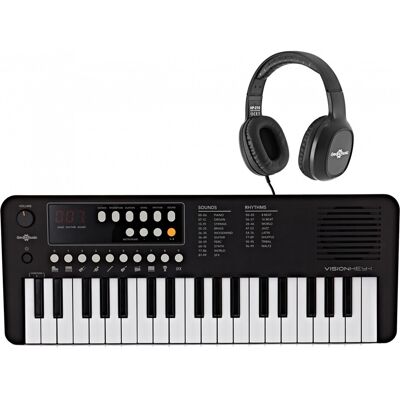 Gear4Music VISIONKEY-1 Mini Clavier Portable 37 Touches avec Casque - Publicité Gear4Music VISIONKEY-1 Mini Clavier Portable 37 Touches avec Casque - Publicité