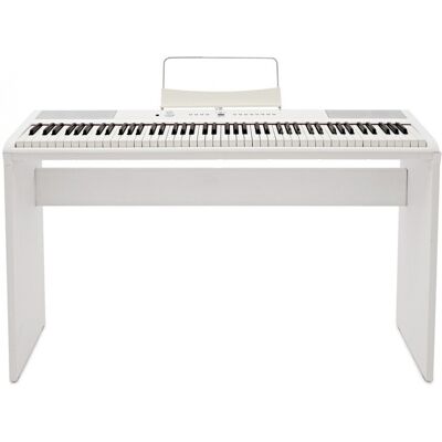 SDP-2 Piano de Scène par Gear4music + Support Blanc - Publicité SDP-2 Piano de Scène par Gear4music + Support Blanc - Publicité