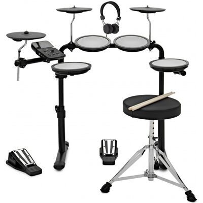Gear4Music VISIONDRUM Batterie Électronique avec Tabouret et Casque - Publicité Gear4Music VISIONDRUM Batterie Électronique avec Tabouret et Casque - Publicité