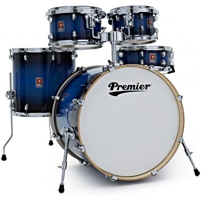 Premier Artist 22" Kit 5 Fûts et Pack Indigo Burst - Publicité Premier Artist 22" Kit 5 Fûts et Pack Indigo Burst - Publicité