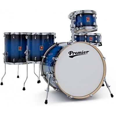 Premier Artist 22" Kit 5 Fûts et Pack Indigo Burst - Publicité Premier Artist 22" Kit 5 Fûts et Pack Indigo Burst - Publicité