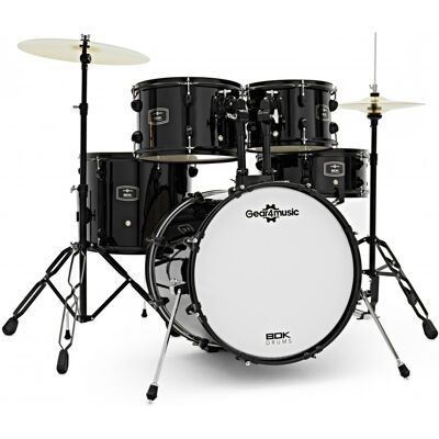 BDK-18 Jazz Drum Kit by Gear4music Black - Publicité BDK-18 Jazz Drum Kit by Gear4music Black - Publicité