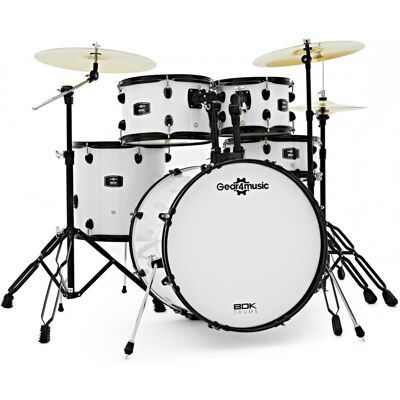 BDK-20 Expanded Fusion Drum Kit by Gear4music White - Publicité BDK-20 Expanded Fusion Drum Kit by Gear4music White - Publicité
