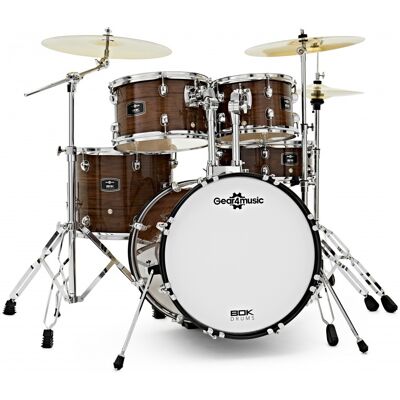 BDK-18 Jazz Expanded Drum Kit by Gear4music Walnut - Publicité BDK-18 Jazz Expanded Drum Kit by Gear4music Walnut - Publicité