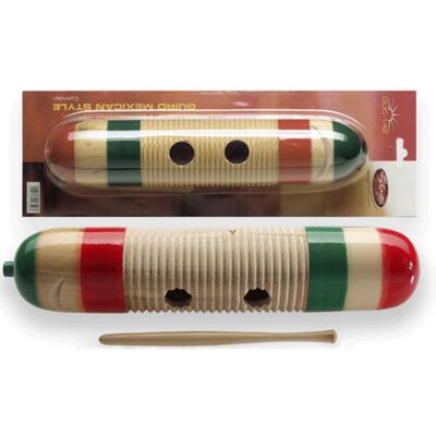 Stagg Mexican Style Wooden Guiro With Scraper - Publicité Stagg Mexican Style Wooden Guiro With Scraper - Publicité