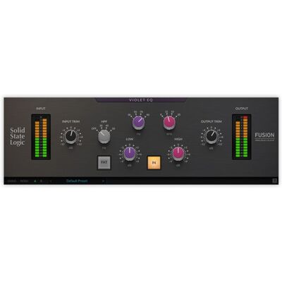 Solid State Logic SSL Fusion Violet EQ - Publicité Solid State Logic SSL Fusion Violet EQ - Publicité