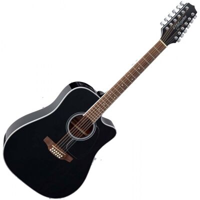 Takamine GD38CE Dreadnought 12 String Electro Acoustic Black Gloss - Publicité Takamine GD38CE Dreadnought 12 String Electro Acoustic Black Gloss - Publicité
