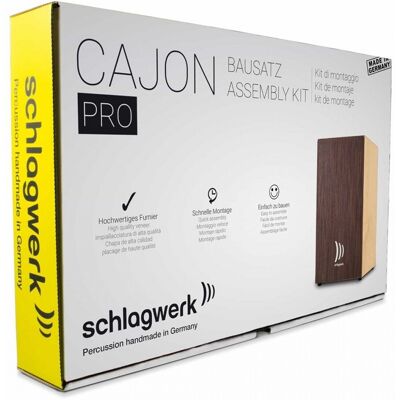 Schlagwerk Cajon Assembly Kit Pro Wenge Large - Publicité Schlagwerk Cajon Assembly Kit Pro Wenge Large - Publicité
