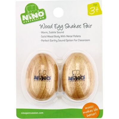 Nino by Meinl Wood Egg Shaker Pair Small - Publicité Nino by Meinl Wood Egg Shaker Pair Small - Publicité