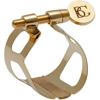BG Bass Clarinet Tradition Ligature 24K Gold Plated - Publicité BG Bass Clarinet Tradition Ligature 24K Gold Plated - Publicité