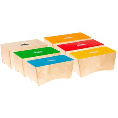 Nino by Meinl Classroom Bongo Cajon Group Rhythm Set 6 Piece - Publicité Nino by Meinl Classroom Bongo Cajon Group Rhythm Set 6 Piece - Publicité