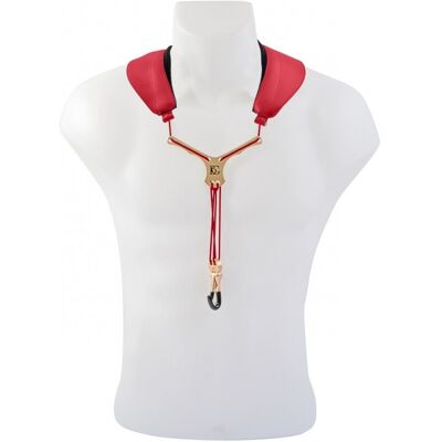 BG AT Saxophone Zen Strap Metal Snap Hook Red L - Publicité BG AT Saxophone Zen Strap Metal Snap Hook Red L - Publicité