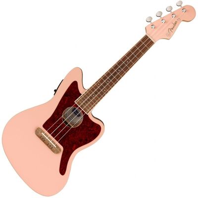 Fender Fullerton Jazzmaster Ukulele Shell Pink - Publicité Fender Fullerton Jazzmaster Ukulele Shell Pink - Publicité