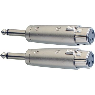 Stagg 2 x Male Mono Phone / Assymetrical Female XLR Adaptor - Publicité Stagg 2 x Male Mono Phone / Assymetrical Female XLR Adaptor - Publicité