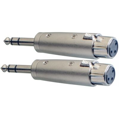 Stagg 2 x Male Stereo Phone / Symetrical Female XLR Adaptor - Publicité Stagg 2 x Male Stereo Phone / Symetrical Female XLR Adaptor - Publicité