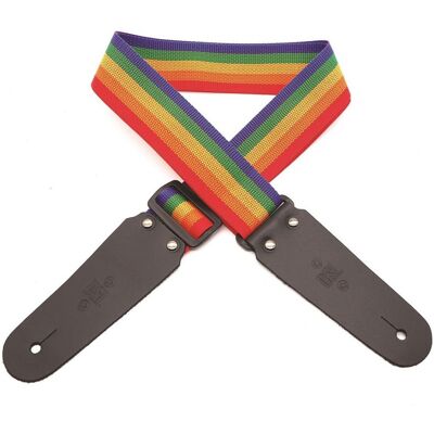 DSL Straps DSL 50-POLY Polypropylene Weave Guitar Strap 2" Rainbow - Publicité DSL Straps DSL 50-POLY Polypropylene Weave Guitar Strap 2" Rainbow - Publicité