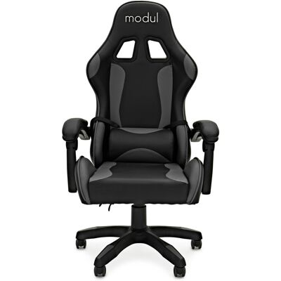 Gear4Music modul Fauteuil de Studio Inclinable Noir et Gris - Publicité Gear4Music modul Fauteuil de Studio Inclinable Noir et Gris - Publicité