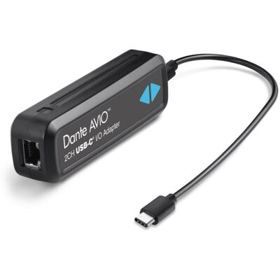 Audinate Dante AVIO USBC IO Adaptor 2x2 - Publicité Audinate Dante AVIO USBC IO Adaptor 2x2 - Publicité