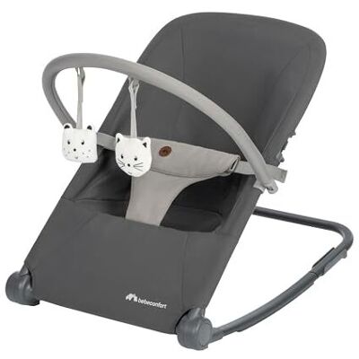 Bebeconfort aster, transat bébé, 02 ans, léger , pliable ultra compact, dossier réglable, arche de jeux amovible, harnais à 3 points, mode fixe, tinted graphite - - Publicité Bebeconfort aster, transat bébé, 02 ans, léger , pliable ultra compact, dossier réglable, arche de jeux amovible, harnais à 3 points, mode fixe, tinted graphite - - Publicité