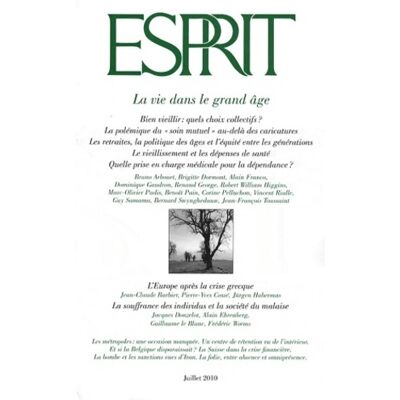 Esprit n°366 : La vie dans le grand âge - Collectif - Publicité Esprit n°366 : La vie dans le grand âge - Collectif - Publicité