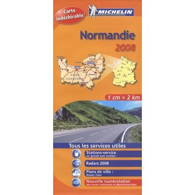 Normandie : 1/200 000 - Michelin - Publicité Normandie : 1/200 000 - Michelin - Publicité