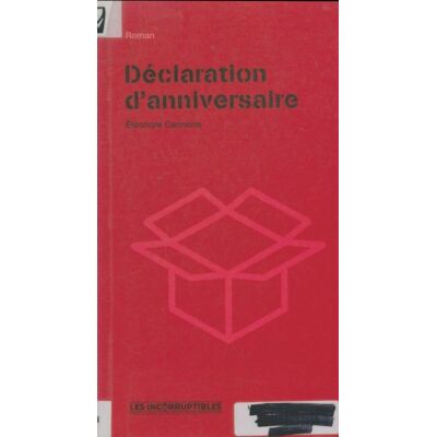 Déclaration d'anniversaire - Eléonore Cannone - Publicité Déclaration d'anniversaire - Eléonore Cannone - Publicité