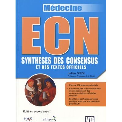 ECN Synthèses des consensus et des textes officiels - J. Guiol - Publicité ECN Synthèses des consensus et des textes officiels - J. Guiol - Publicité
