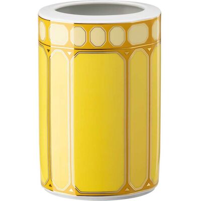 Swarovski Vase Signum, Porcelaine, Moyen, Jaune OS - Publicité Swarovski Vase Signum, Porcelaine, Moyen, Jaune OS - Publicité