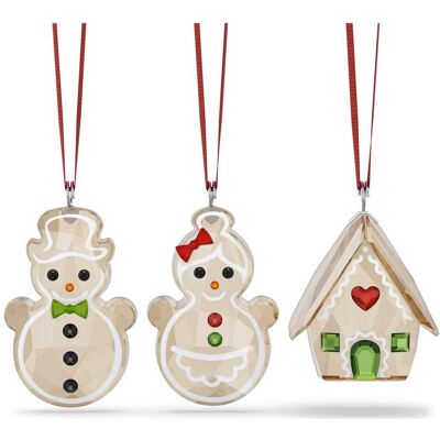Swarovski Holiday Cheers Set de Décorations Pain d’épices OS - Publicité Swarovski Holiday Cheers Set de Décorations Pain d’épices OS - Publicité