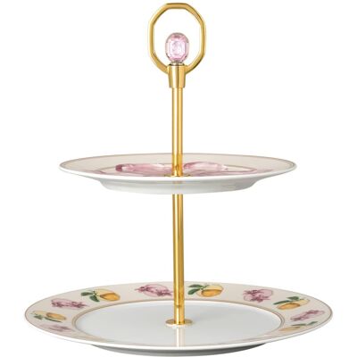 Swarovski Étagère Idyllia, Porcelaine, Motif imprimé cristal, lys et citron, Petite, Multicolore OS - Publicité Swarovski Étagère Idyllia, Porcelaine, Motif imprimé cristal, lys et citron, Petite, Multicolore OS - Publicité