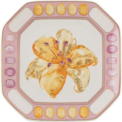 Swarovski Vide-poche Idyllia, Porcelaine, Motif imprimé cristal, fleur, Rose OS - Publicité Swarovski Vide-poche Idyllia, Porcelaine, Motif imprimé cristal, fleur, Rose OS - Publicité