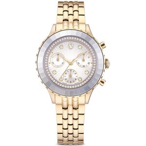 Swarovski Montre Octea chrono, Fabriqué en Suisse, Bracelet en métal, Ton doré, Finition champagne doré OS - Publicité Swarovski Montre Octea chrono, Fabriqué en Suisse, Bracelet en métal, Ton doré, Finition champagne doré OS - Publicité
