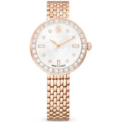 Swarovski Montre Matrix tennis 7-link, Fabriqué en Suisse, Bracelet en métal, Ton or rose, Finition or rose OS - Publicité Swarovski Montre Matrix tennis 7-link, Fabriqué en Suisse, Bracelet en métal, Ton or rose, Finition or rose OS - Publicité