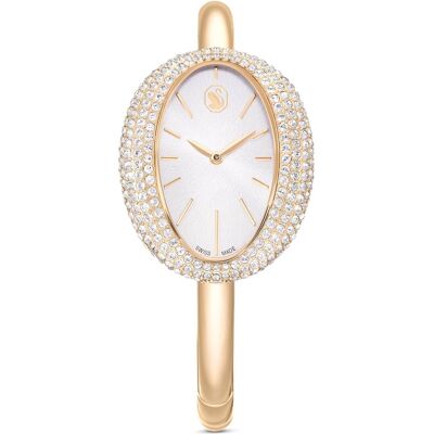 Swarovski Montre Imber bangle, Fabriqué en Suisse, Bracelet en métal, Ton doré, Finition champagne doré OS - Publicité Swarovski Montre Imber bangle, Fabriqué en Suisse, Bracelet en métal, Ton doré, Finition champagne doré OS - Publicité