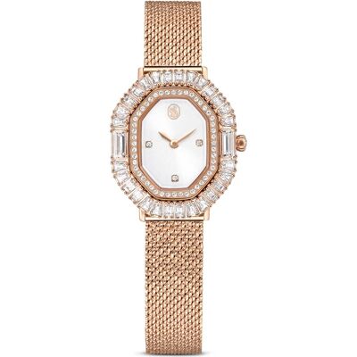 Swarovski Montre Matrix octagon, Bracelet en métal, Ton or rose, Finition or rose OS - Publicité Swarovski Montre Matrix octagon, Bracelet en métal, Ton or rose, Finition or rose OS - Publicité
