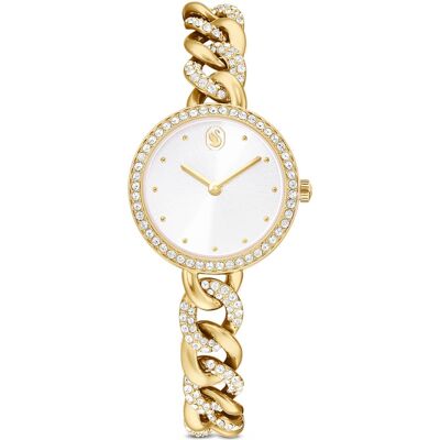 Swarovski Montre Cocktail round, Taille ronde, Bracelet en métal, Ton doré, Finition ton doré OS - Publicité Swarovski Montre Cocktail round, Taille ronde, Bracelet en métal, Ton doré, Finition ton doré OS - Publicité