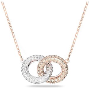 Swarovski Collier Dextera, Cercles entrelacés, Blanc, Doré à l’or rose 18 carats (750/1000) OS - Publicité Swarovski Collier Dextera, Cercles entrelacés, Blanc, Doré à l’or rose 18 carats (750/1000) OS - Publicité