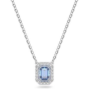 Swarovski Collier Una, Taille octogonale, Bleu, Métal rhodié OS - Publicité Swarovski Collier Una, Taille octogonale, Bleu, Métal rhodié OS - Publicité