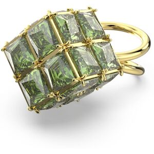 Swarovski Bague cocktail Curiosa, Taille Carré, Verte, Placage de ton or 52 - Publicité Swarovski Bague cocktail Curiosa, Taille Carré, Verte, Placage de ton or 52 - Publicité