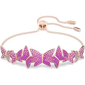 Swarovski Bracelet Idyllia Lilia, Papillon, Rose, Doré à l’or rose 18 carats (750/1000) OS - Publicité Swarovski Bracelet Idyllia Lilia, Papillon, Rose, Doré à l’or rose 18 carats (750/1000) OS - Publicité
