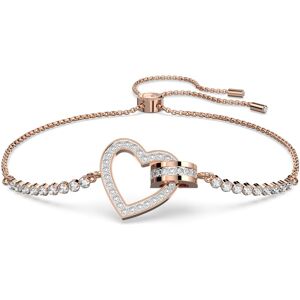Swarovski Bracelet Lovely, Cœur, Blanc, Doré à l’or rose 18 carats (750/1000) OS - Publicité Swarovski Bracelet Lovely, Cœur, Blanc, Doré à l’or rose 18 carats (750/1000) OS - Publicité