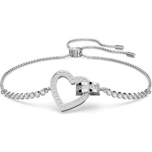 Swarovski Bracelet Lovely, Cœur, Blanc, Métal rhodié OS - Publicité Swarovski Bracelet Lovely, Cœur, Blanc, Métal rhodié OS - Publicité