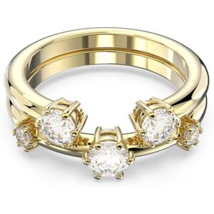 Swarovski Bague Constella, Parure (2), Taille Rond, Blanche, Doré à l’or 18 carats (750/1000) 50 - Publicité Swarovski Bague Constella, Parure (2), Taille Rond, Blanche, Doré à l’or 18 carats (750/1000) 50 - Publicité