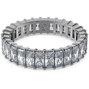 Swarovski Bague Matrix, Taille baguette, Gris, Métal plaqué ruthénium 62 - Publicité Swarovski Bague Matrix, Taille baguette, Gris, Métal plaqué ruthénium 62 - Publicité